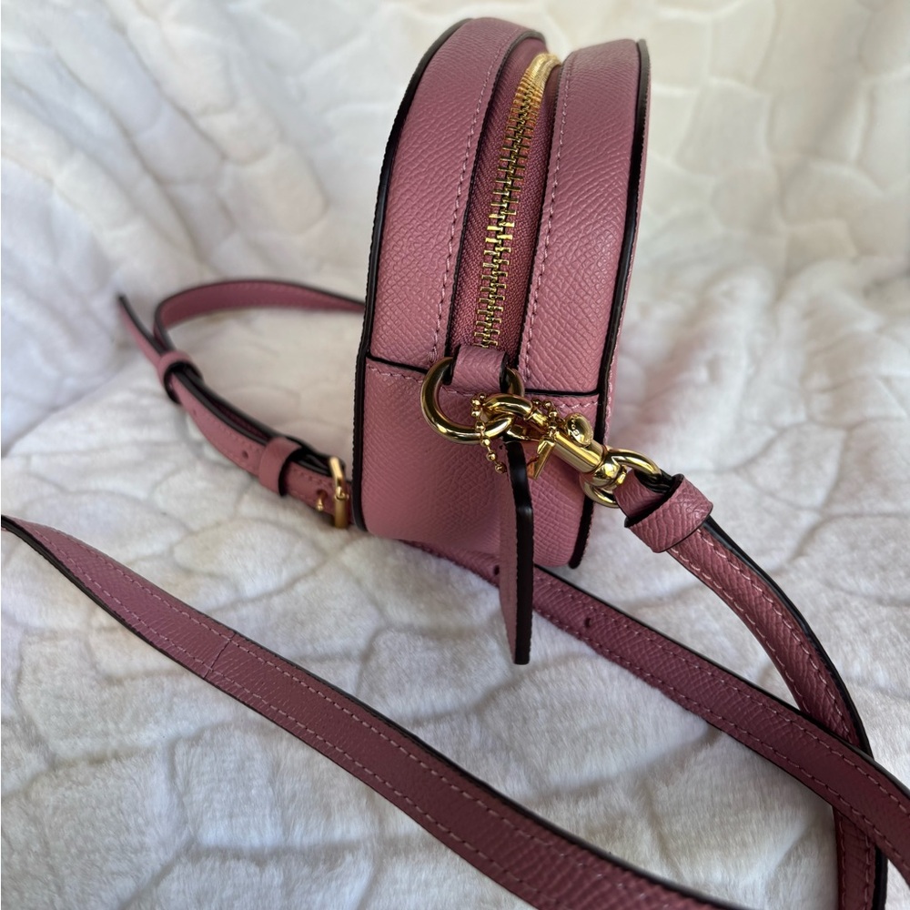 Coach Mini Jamie Camera Bag in Refined Pebble Leather - True Pink / Like New - Picture 7 of 13